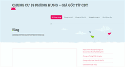 Desktop Screenshot of chungcu89phunghung.net